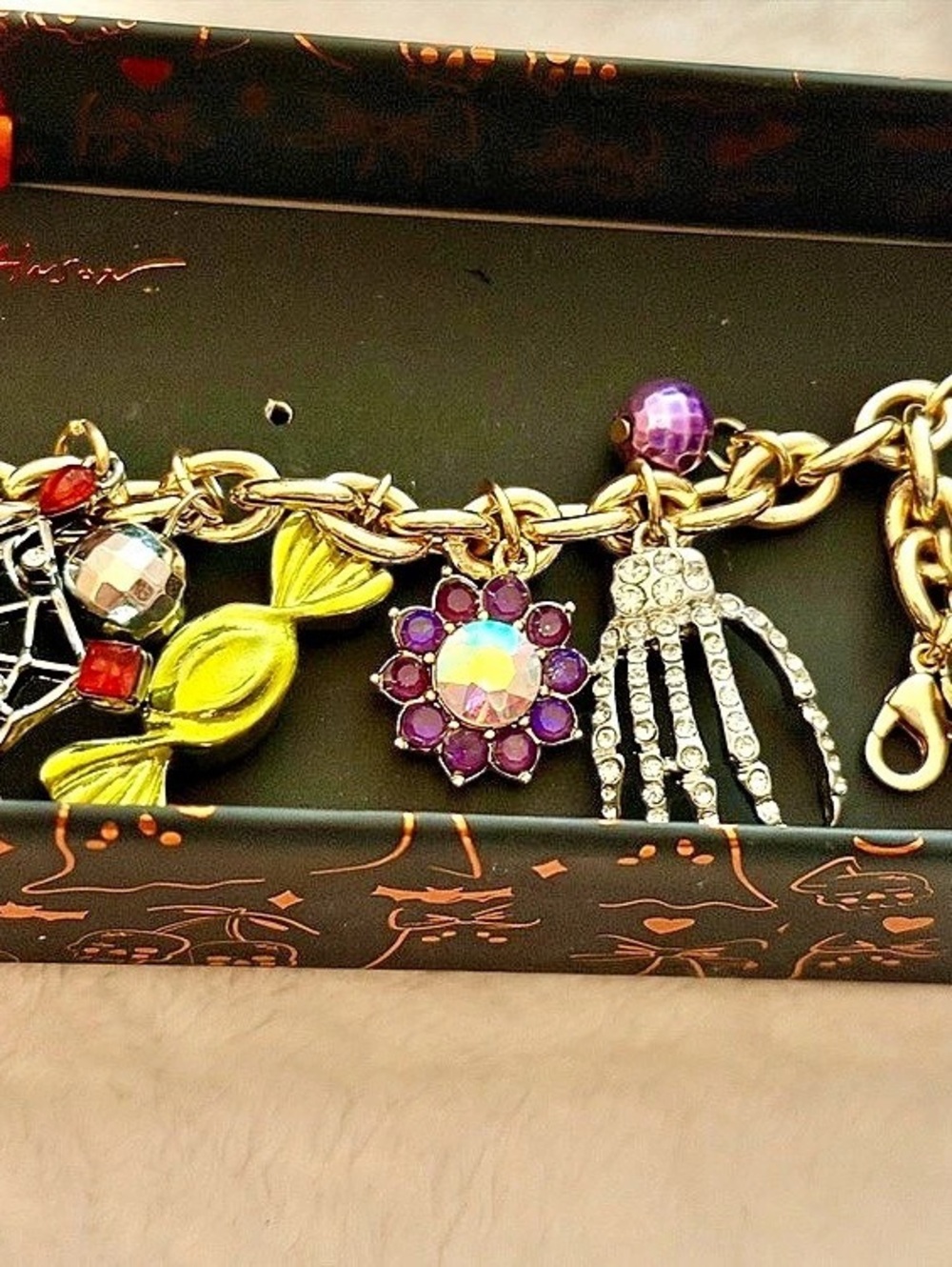 🎃Betsey Johnson Halloween Spooky 👻 Charm Bracelet